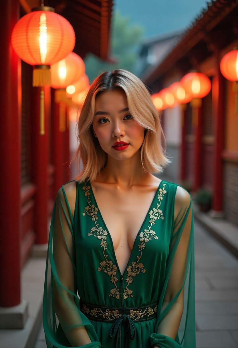 月下庭院